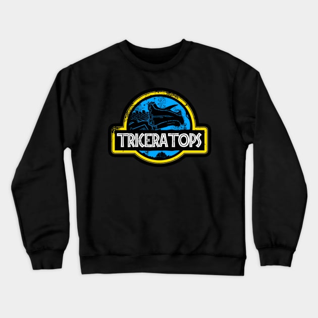 Jurassic Power Blue Crewneck Sweatshirt by tiranocyrus